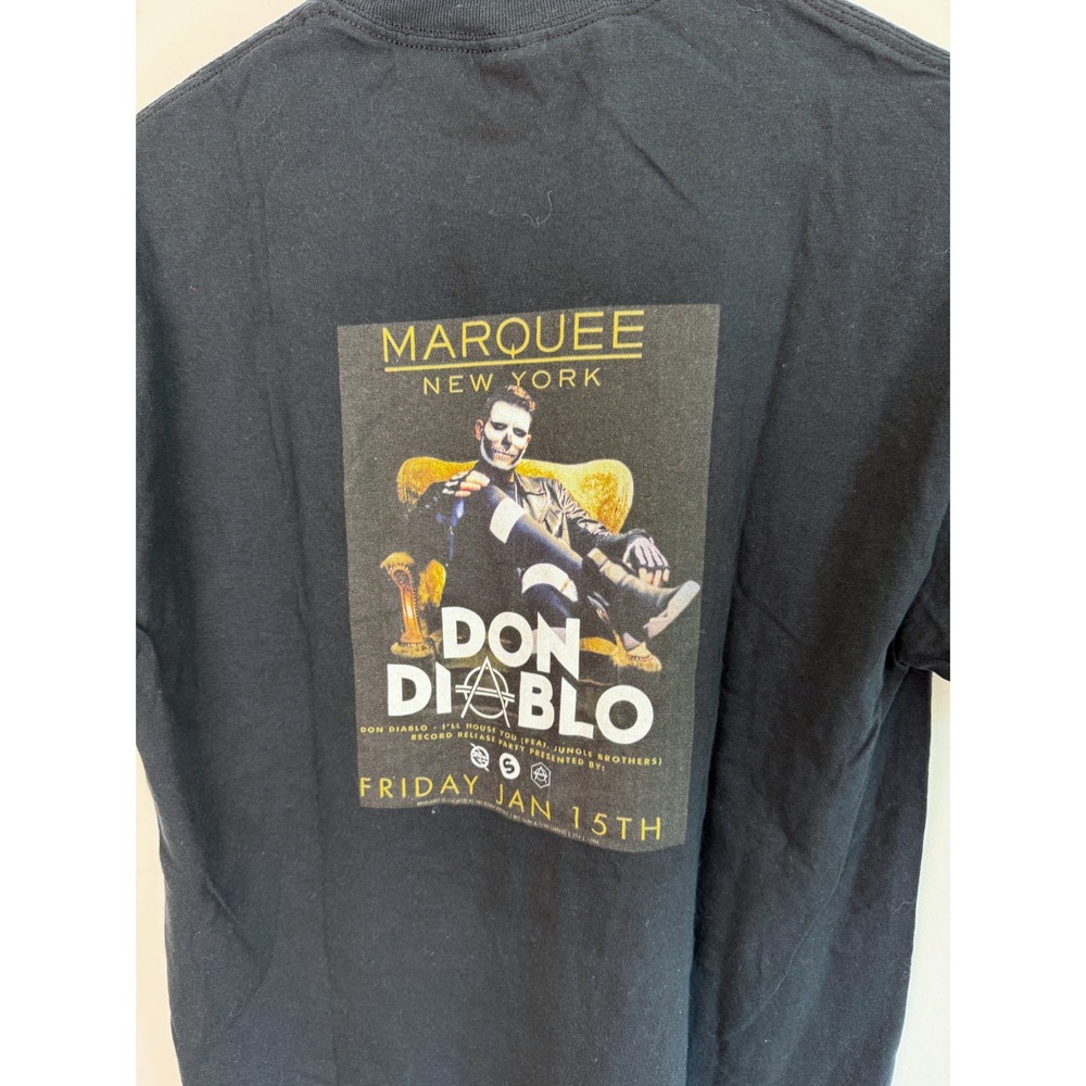 GILDAN Don Diablo Marquee NY Uprise Music Graphic Tee Mens Black Medium M